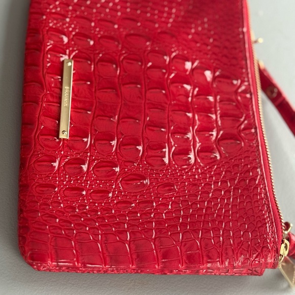 Brahmin Red Embossed Clutch
